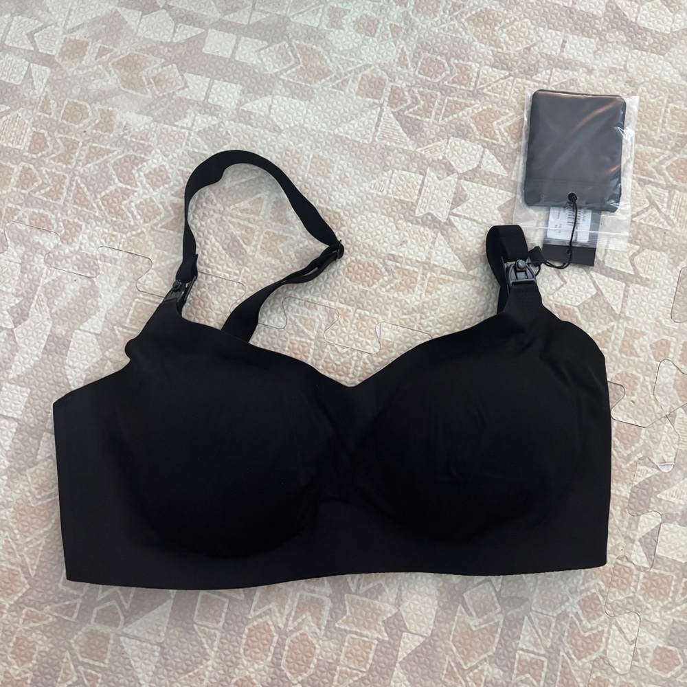 Kindred Bravely ultra smooth classic Black Nursing Bra s small NWT